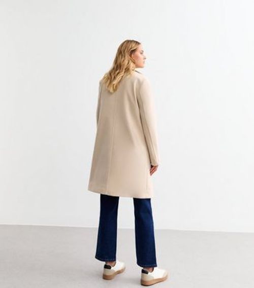 Stone Unlined Tailored Coat...