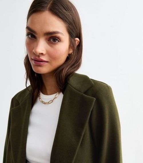 Khaki Unlined Tailored Coat...