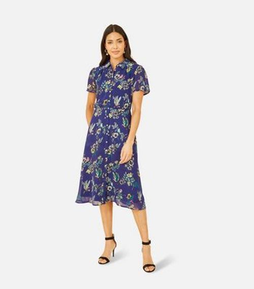 Yumi Blue Bird Floral Print...