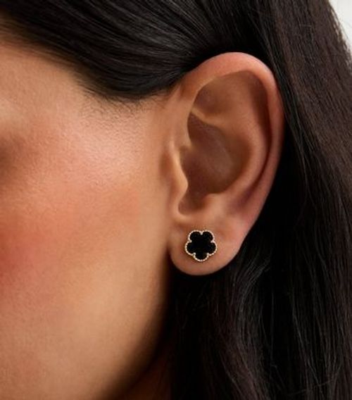 Black Clover Stud Earrings...