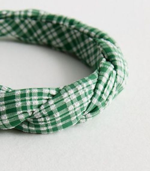 Green Gingham Twist Padded...