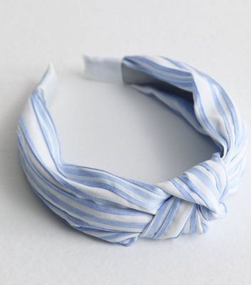 Blue Stripe Knot Headband New...