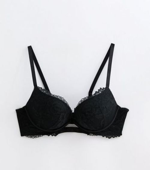 Black Lace Push-Up Bra New...