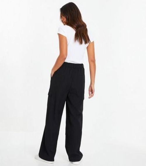 QUIZ Black Cargo Trousers New...