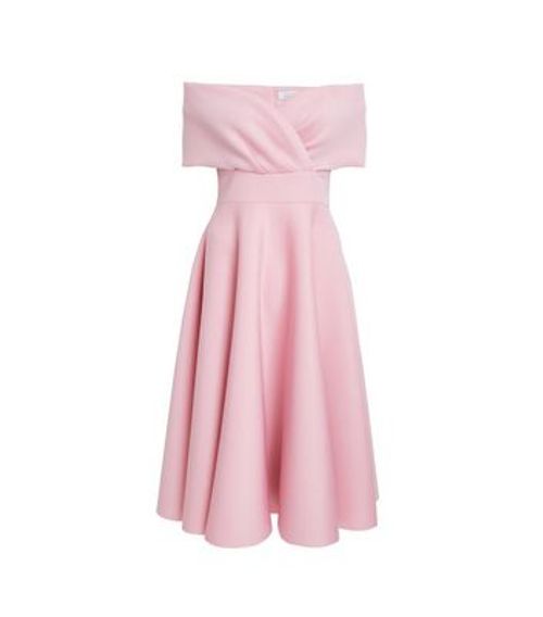 QUIZ Pink Bardot Midi Dress...