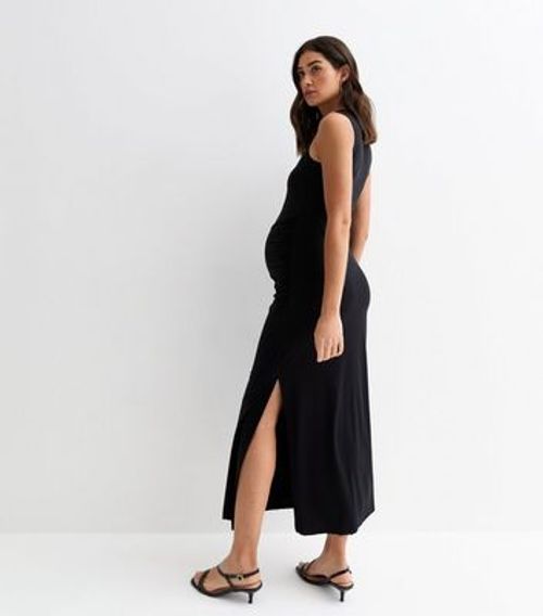 Maternity Black Sleeveless...