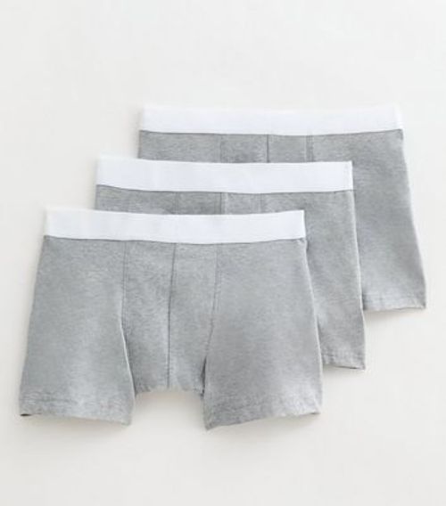 Men's 3 Pack of Grey Boxer...