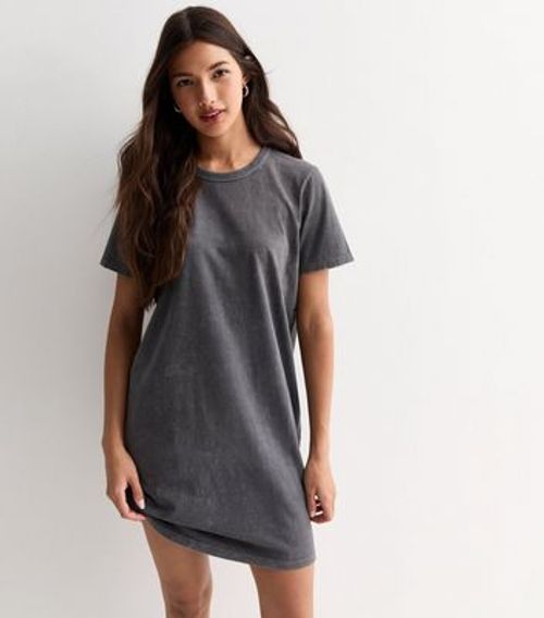 Grey Acid Wash T-Shirt Mini...