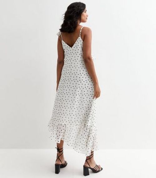 Maternity Off White Polka Dot...