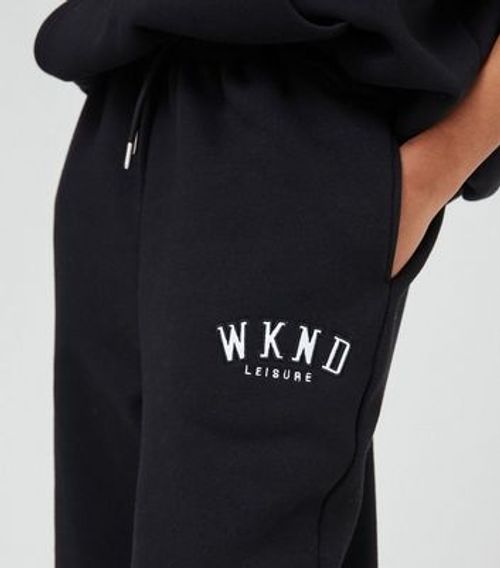 WKNDGIRL Black Logo Oversized...