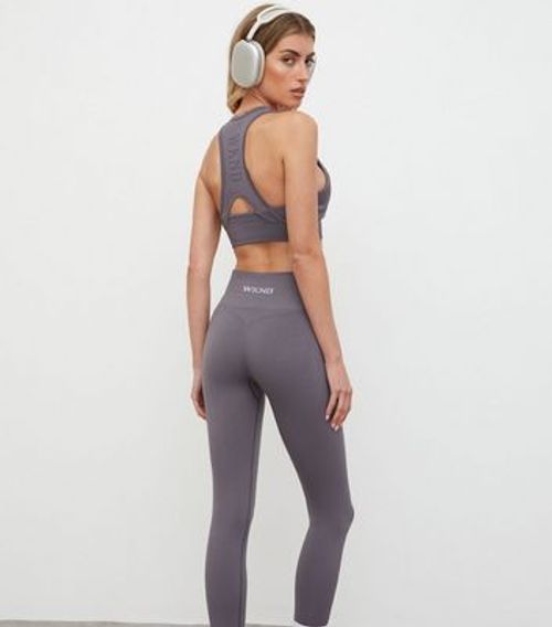 WKNDGIRL Grey Sculpting Leggings New Look