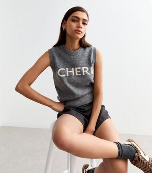 Grey Cheri Knitted Jumper...