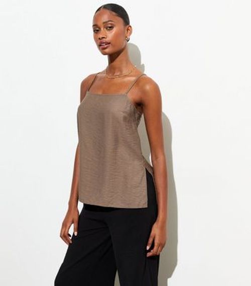 Mink Split Side Strappy Cami...