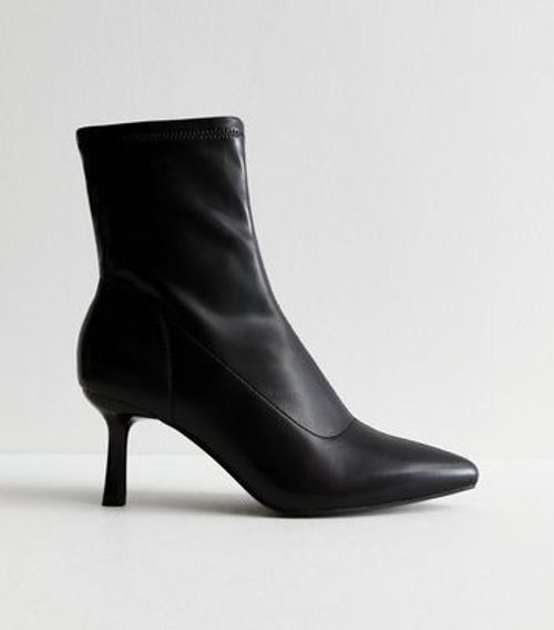 Black Leather-Look Size Zip...