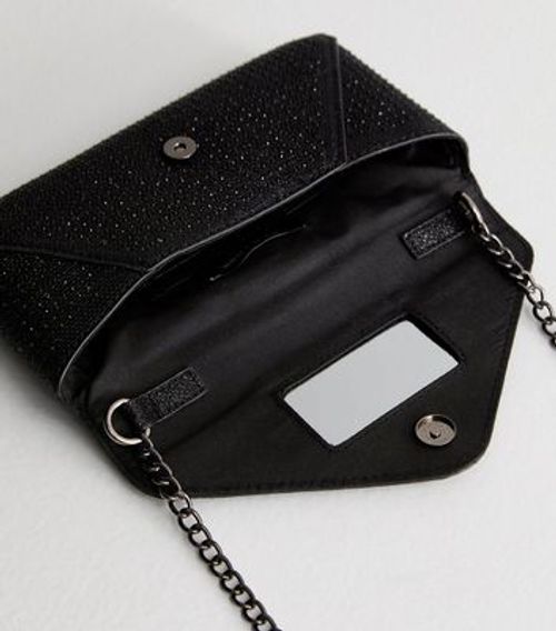 Black Iridescent Chain Strap...