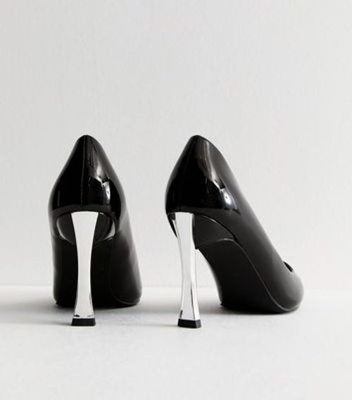 Black Patent Metal Stiletto...