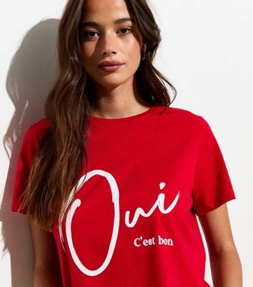 Red Oui Cest Bon Slogan...