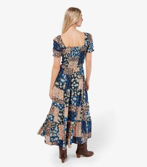 Apricot Blue Daisy-Print Maxi Dress New Look