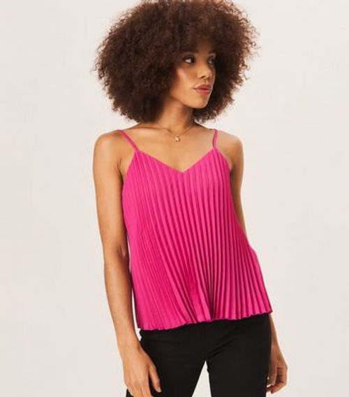 Gini London Pink Pleated Cami...