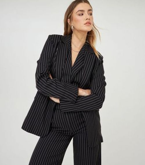 WKNDGIRL Black Pinstripe...