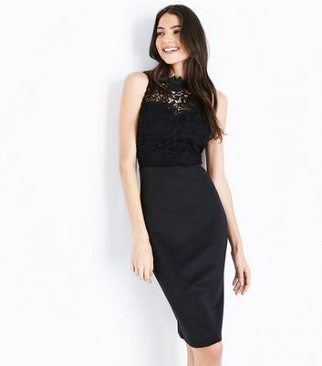 AX Paris Black Lace Bodice Midi Dress New Look Compare Bluewater