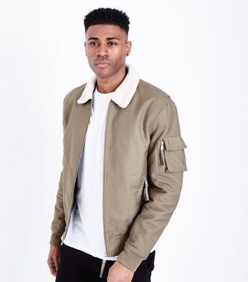 khaki aviator jacket