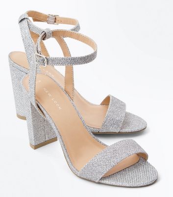 new look silver sandals