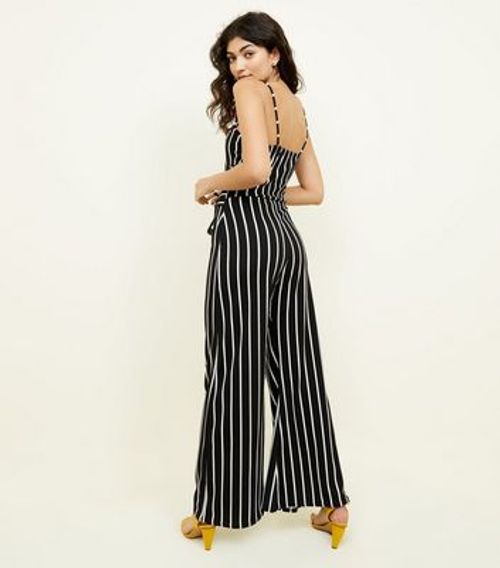Pink Vanilla Black Stripe Belted Buckle Jumpsuit New Look Compare Cabot Circus