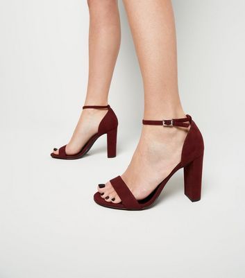 Red wide fit heels 2025