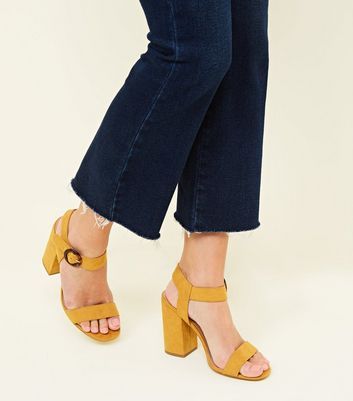 New look sales mustard heels