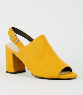 New look sales mustard heels