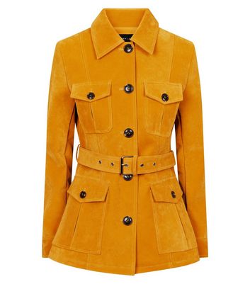 mustard utility jacket