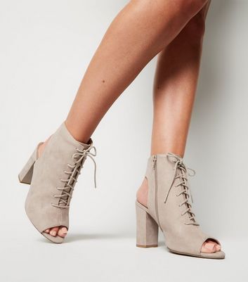 newlook grey heels