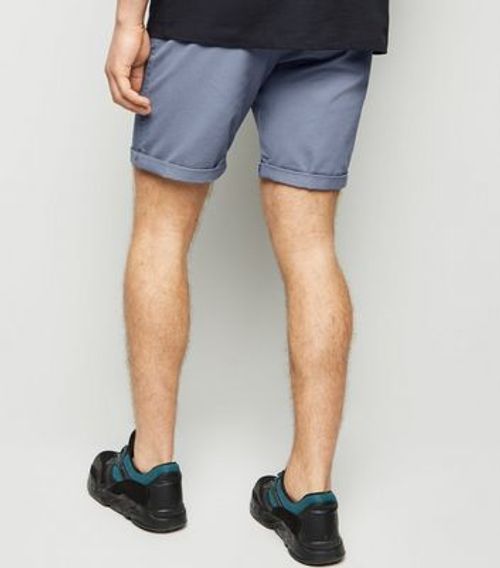 Men's Blue Chino Shorts New...