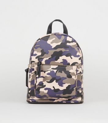 white camo pink backpack