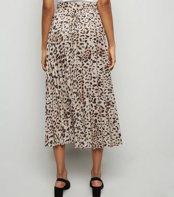 leopard skirt new look