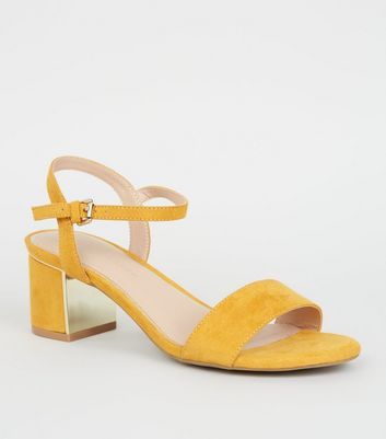 Mustard sandals discount wide fit