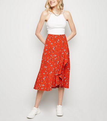 Odel Floral Wrap Around Skirt