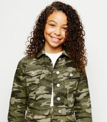 camo denim jacket new look