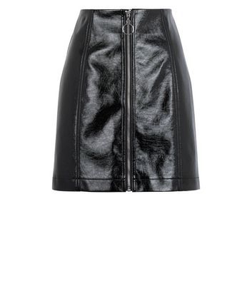 vinyl skirt new look