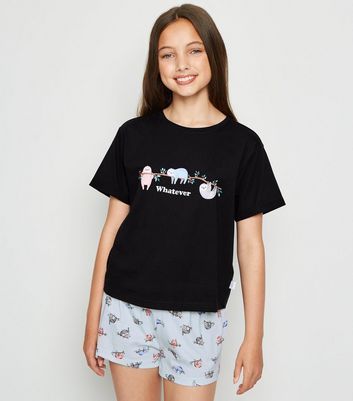 Sloth Whatever Slogan Pyjama Set 