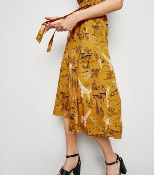 Influence Mustard Animal Print Wrap Midi Dress New Look | Compare | Highcross Shopping Centre Leicester Influence Mustard Animal Print Wrap Midi Dress New Look | Compare | Highcross Shopping Centre Leicester