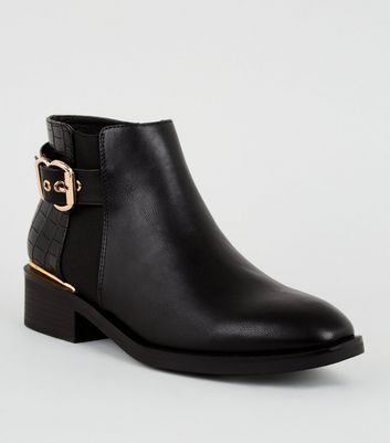 New look croc ankle clearance boots