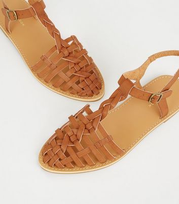 Caged on sale tan sandals