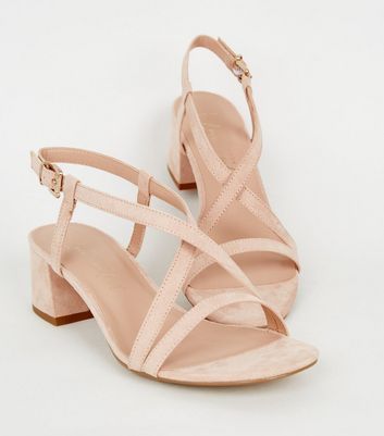 pale pink heels wide fit