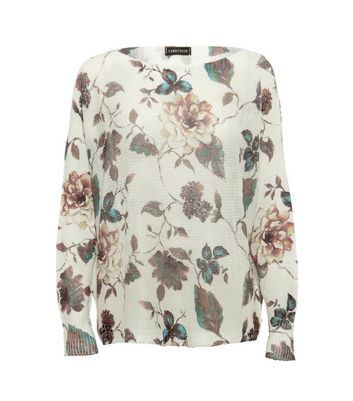 Cameo Rose Off White Mixed Animal Print Jumper New Look Cameo Rose Off White Mixed Animal Print Jumper New Look