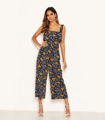 ax paris navy stripe jumpsuit