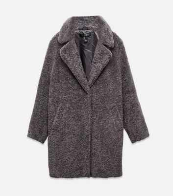 dark grey teddy jacket