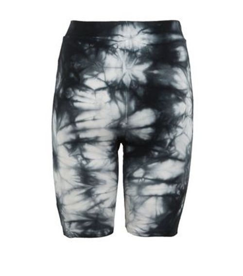 Black Tie Dye High Waist...