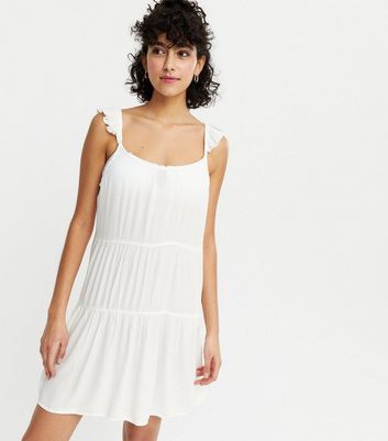 Cheesecloth dress clearance white